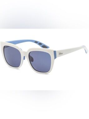 Dior White and Blue Square Frame Sunglasses